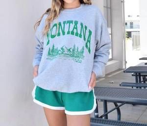 NEW PRINCE PETER girls montana crewneck sweatshirt in grey